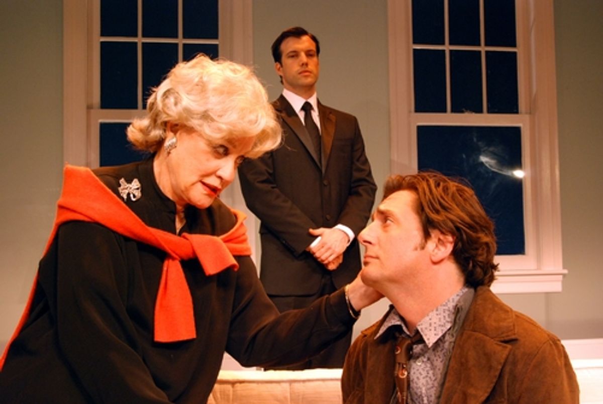 Cynthia Harris, Lorenzo Pisoni, and Reg Rogers in The Injured Party at 