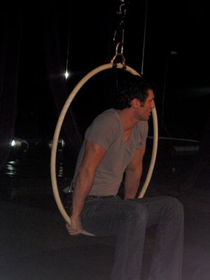 Tony Dovolani was very chilled. He laughed so hard
watching me scream for dear life! @ BroadwayWorld Tony Dovolani was very chilled. He laughed so hard
watching me scream for dear life! Photo