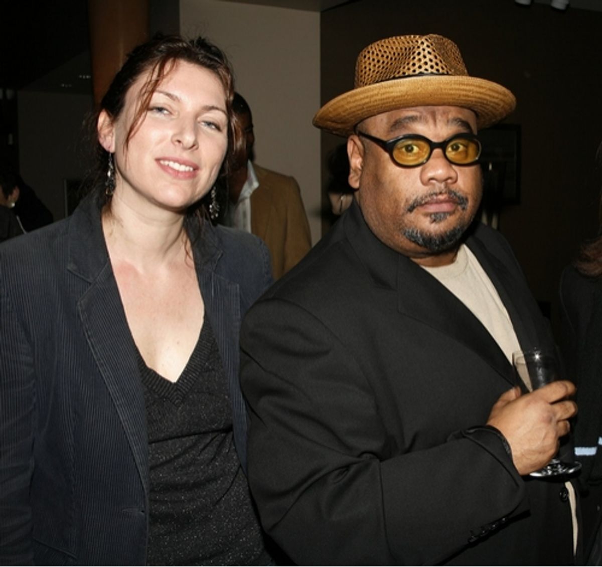 Annie Dorsen and Stew at Lortel Awards Cocktail Party