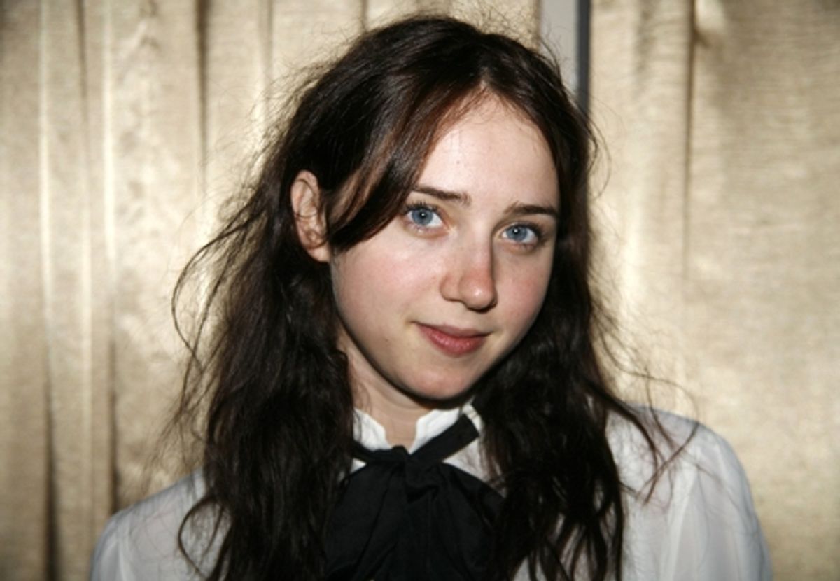 Zoe Kazan at Lortel Awards Cocktail Party
