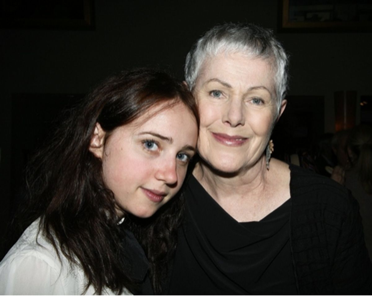 Zoe Kazan and Lynn Redgrave at Lortel Awards Cocktail Party