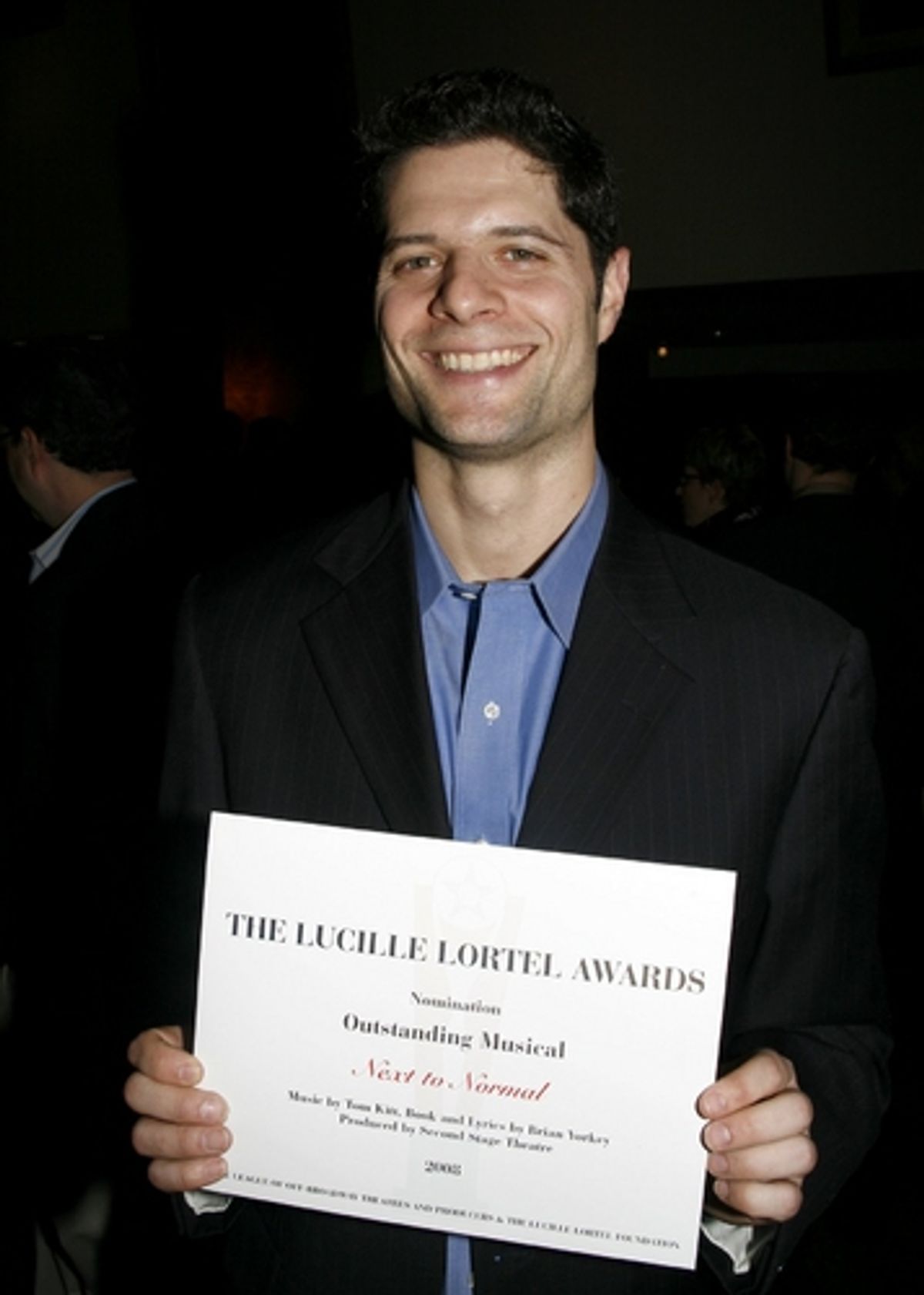 Tom Kitt at Lortel Awards Cocktail Party