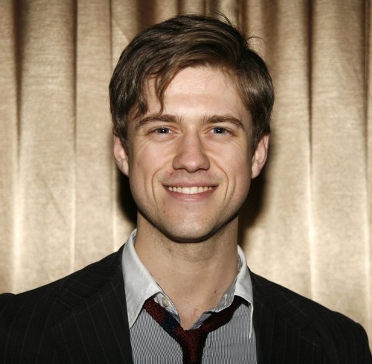 Aaron Tveit at Lortel Awards Cocktail Party