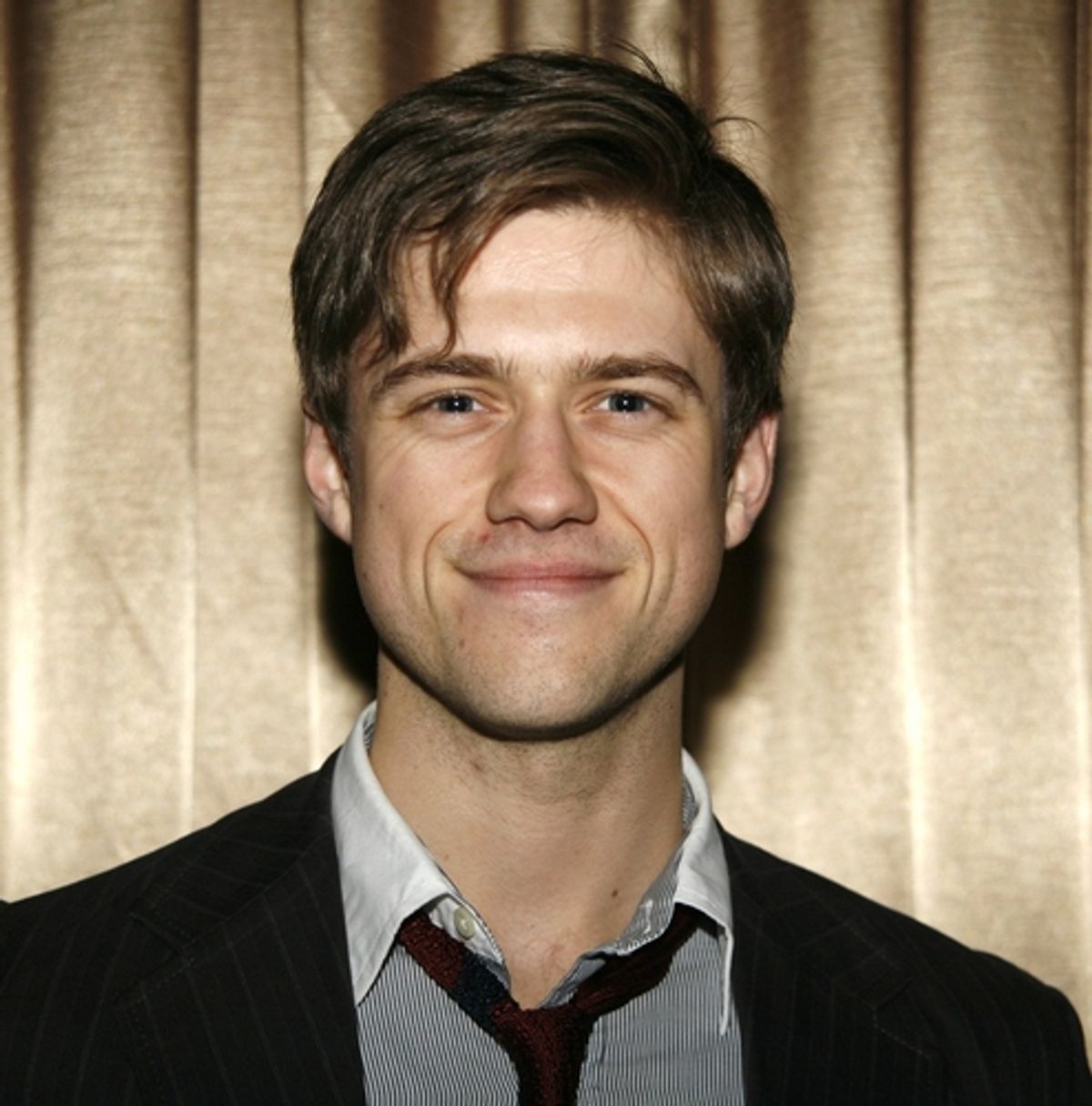 Aaron Tveit at Lortel Awards Cocktail Party