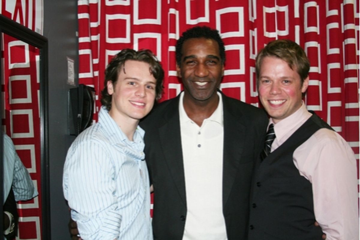 Jonathan Groff, Norm Lewis and Benjamin Schrader at Leading Men III