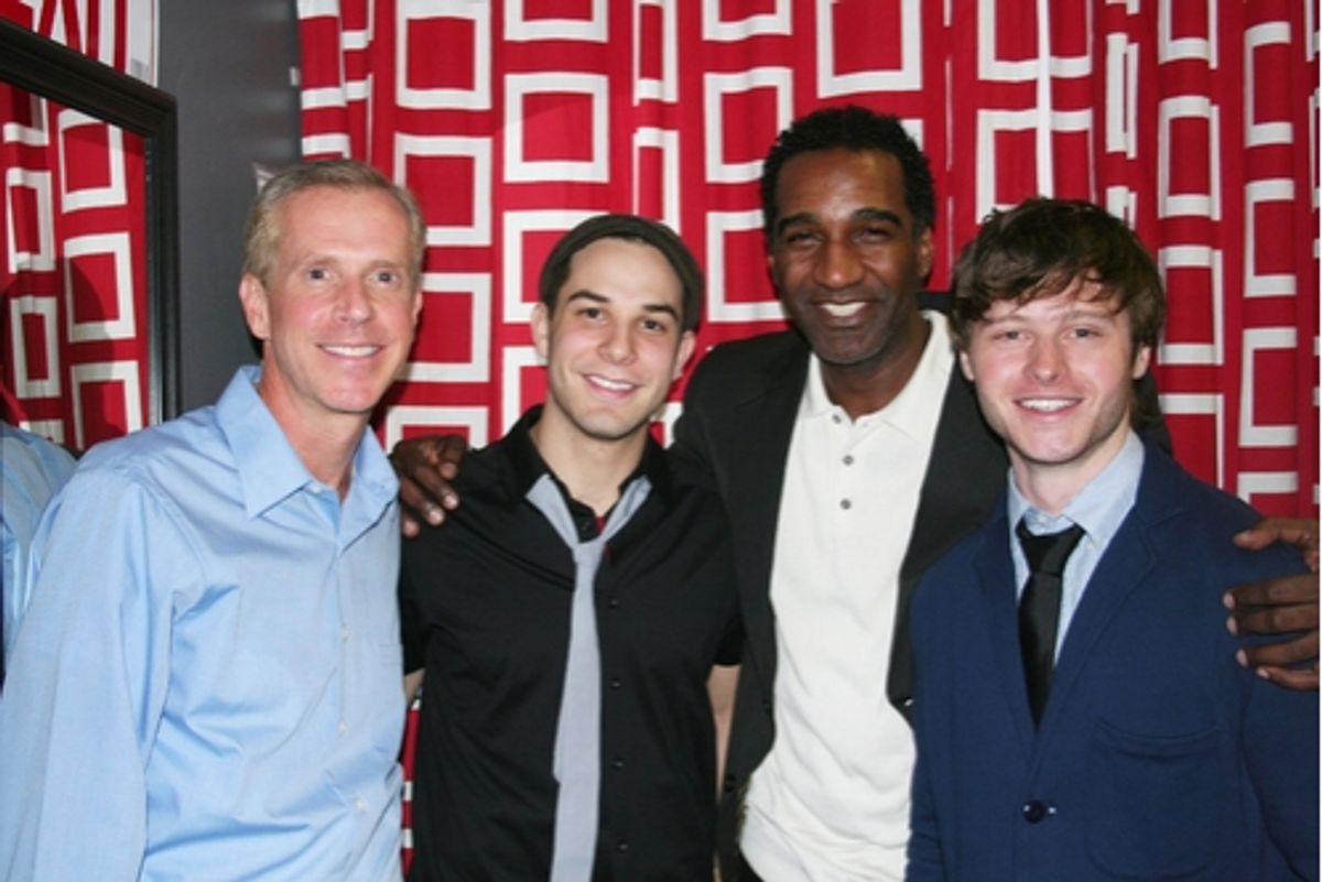 Tom Andersen, Skylar Astin, Norm Lewis and Bobby Steggert at Leading Men III