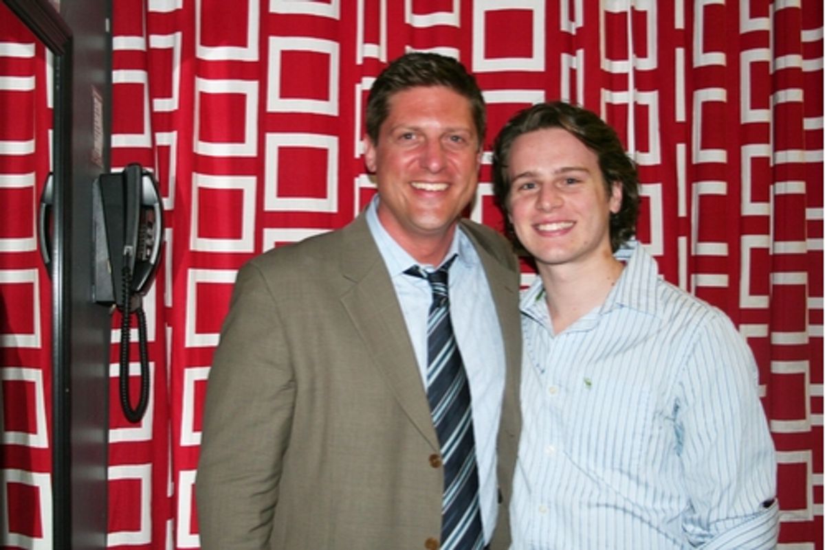 Christopher Sieber and Jonathan Groff at 