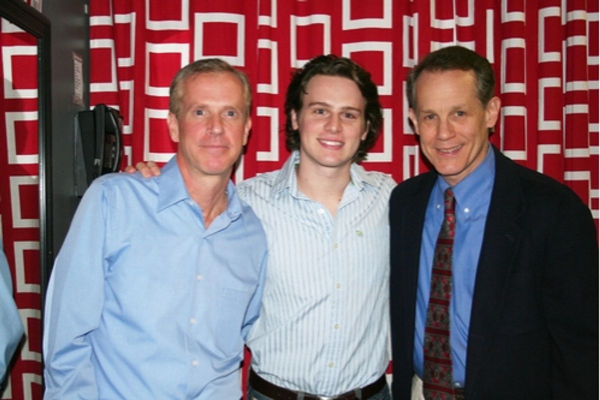 Tom Andersen, Jonathan Groff and Jim Walton at Leading Men III