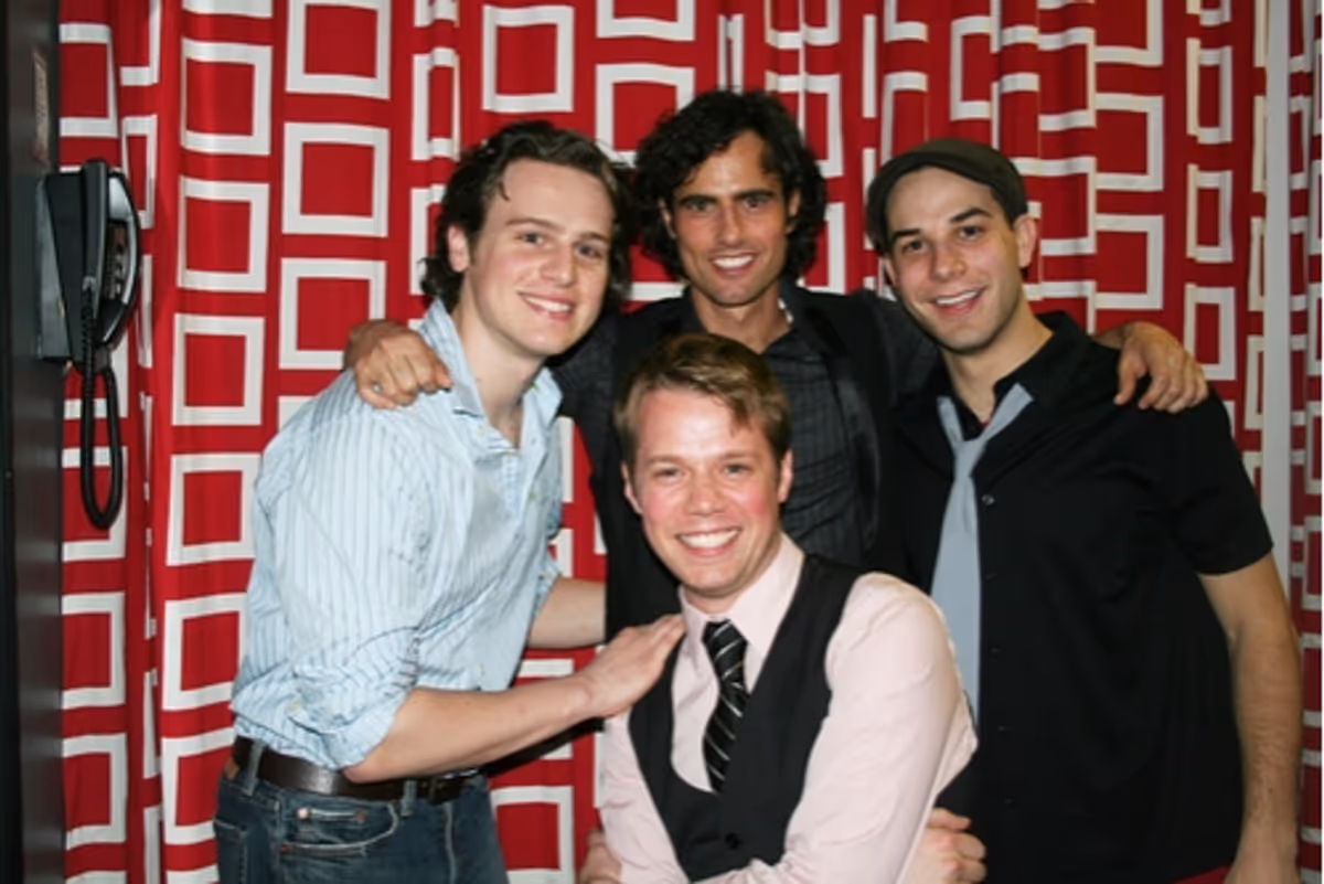Jonathan Groff, David Burnham, Benjamin Schrader and Skylar Astin at Leading Men III