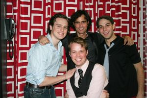Jonathan Groff, David Burnham, Benjamin Schrader and Skylar Astin Photo
