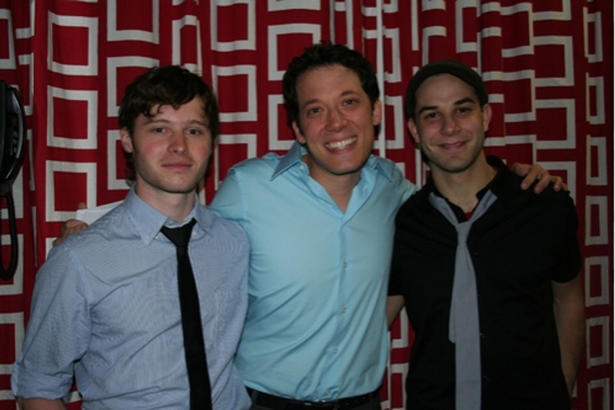 Bobby Steggert, John Tartaglia and Skylar Astin at Leading Men III