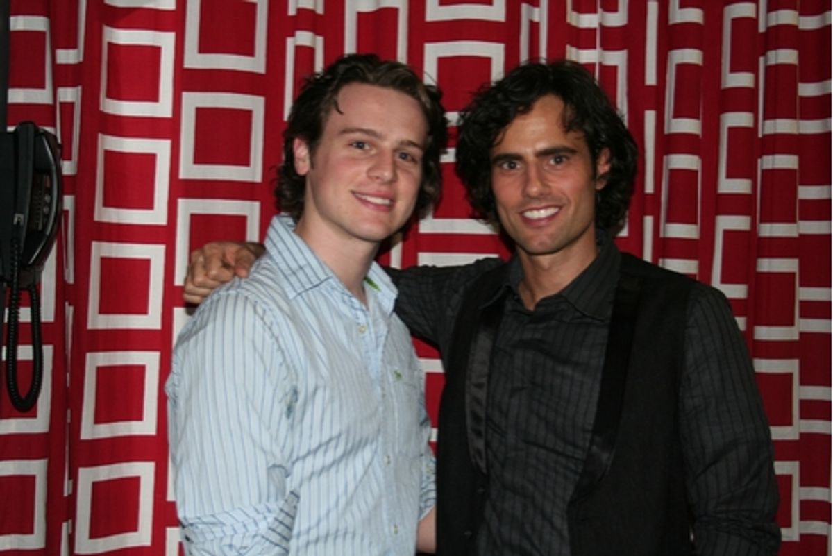 Jonathan Groff and David Burnham at 