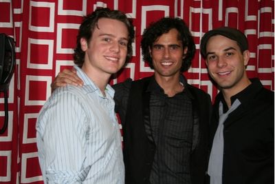 Jonathan Groff, David Burnham and Skylar Astin Photo