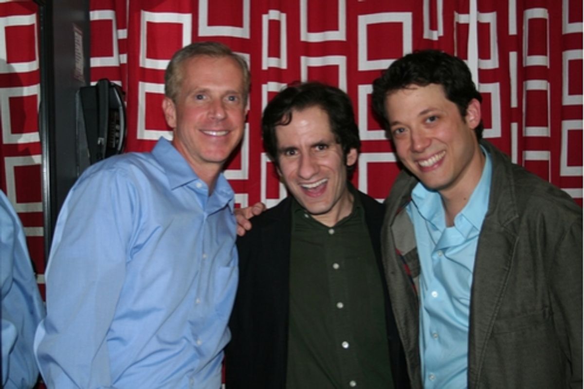 Tom Andersen, Seth Rudetsky and John Tartaglia at 