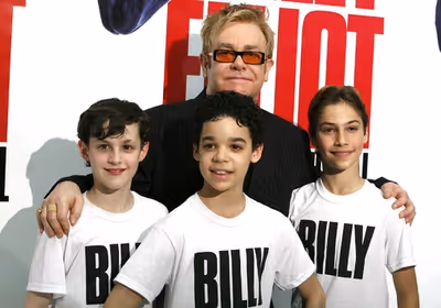 Elton John, Trent Kowalik, David Alvarez and Kiril Kulish Photo