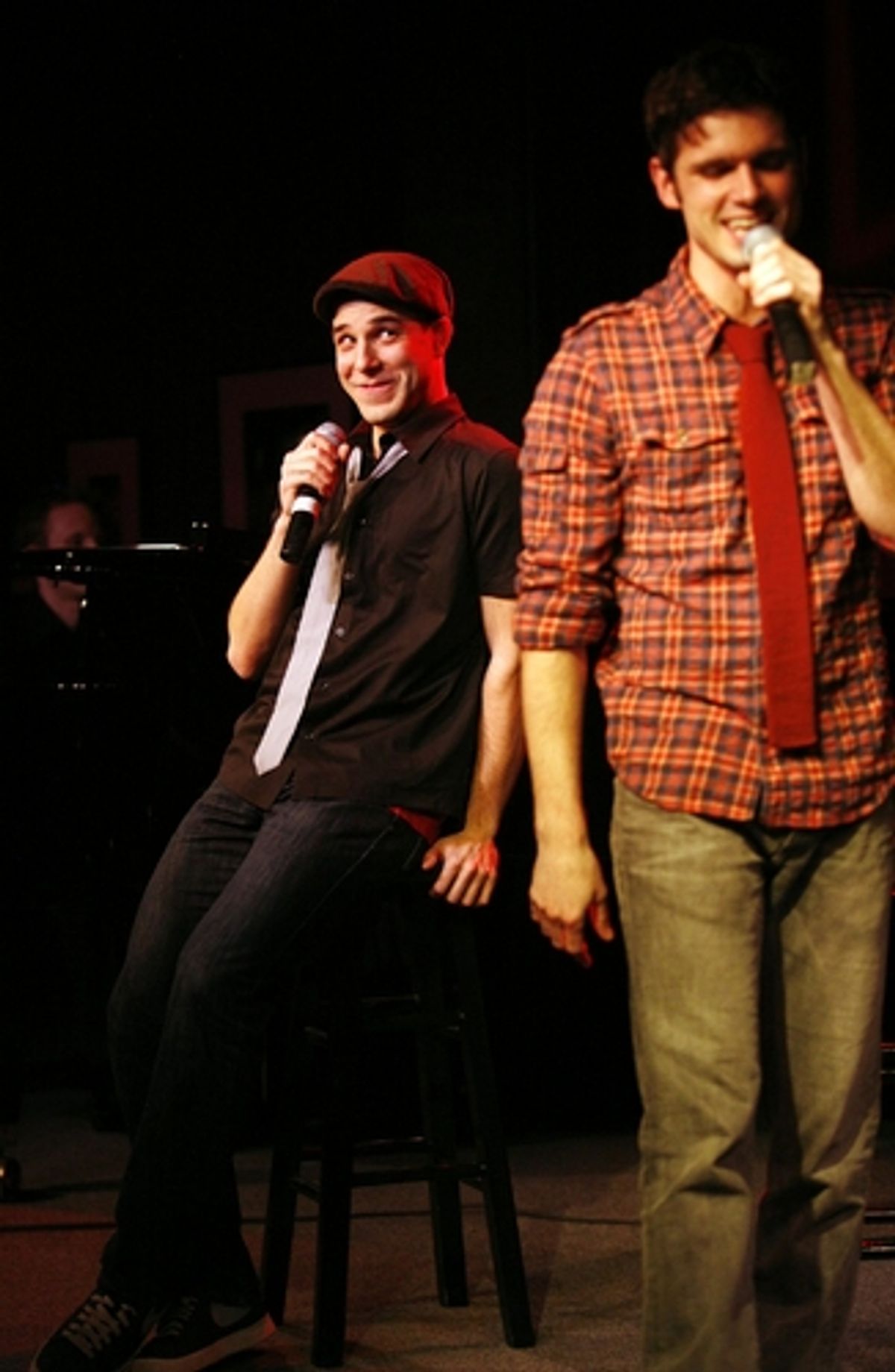 Skylar Astin and Robb Sapp at 