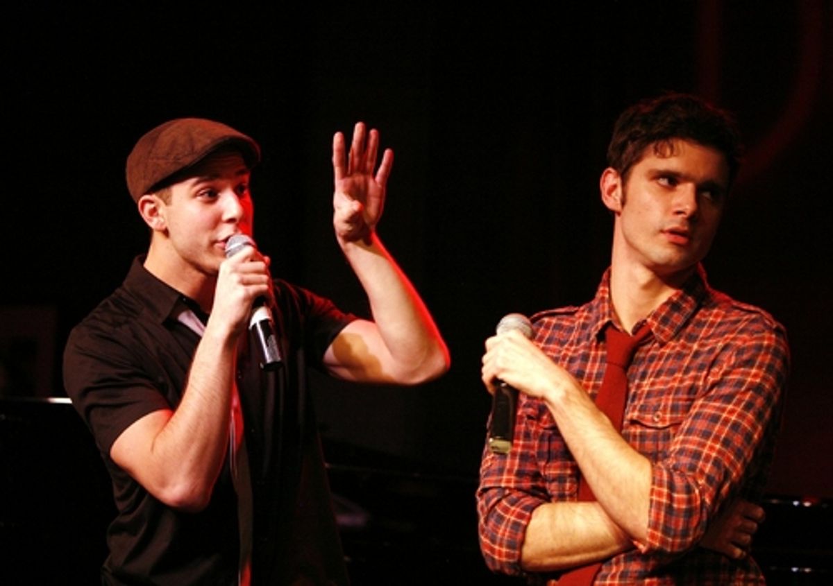 Skylar Astin and Robb Sapp at 