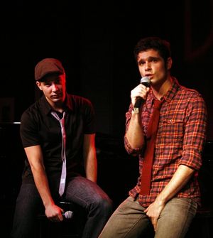 Robb Sapp and Skylar Astin Photo