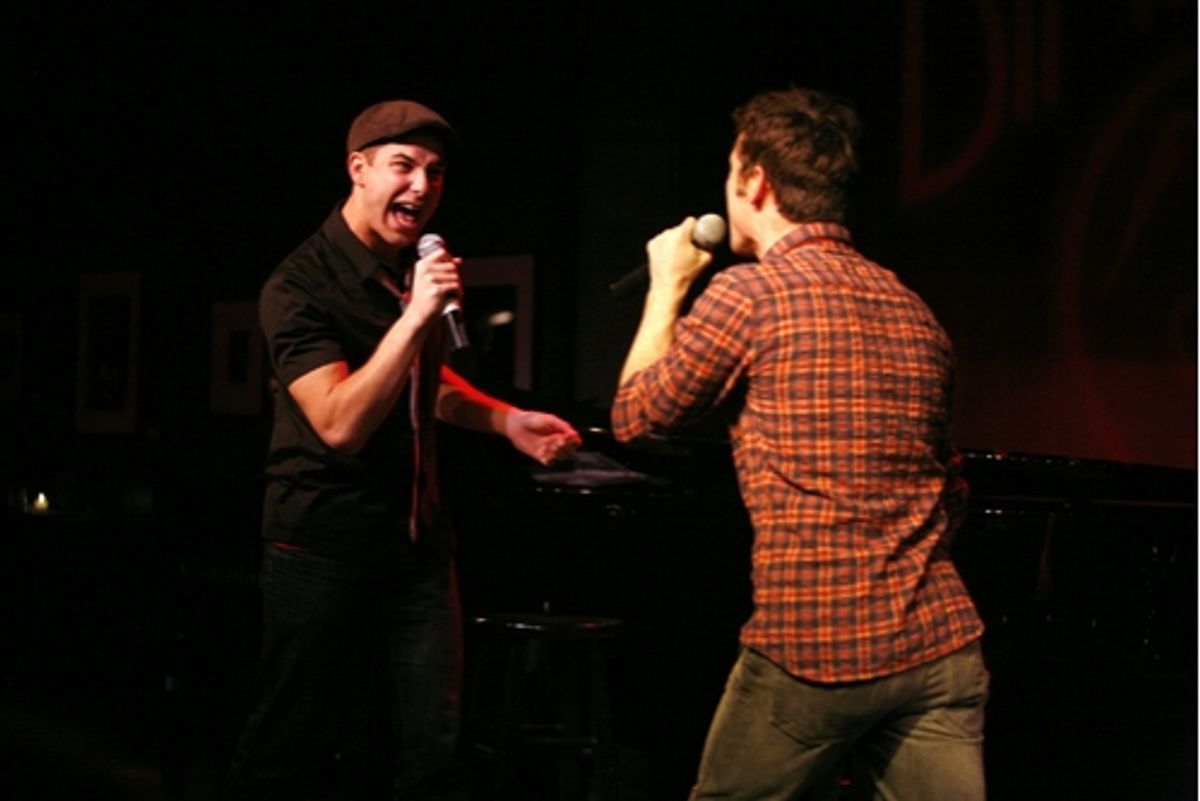 Skylar Astin and Robb Sapp at 