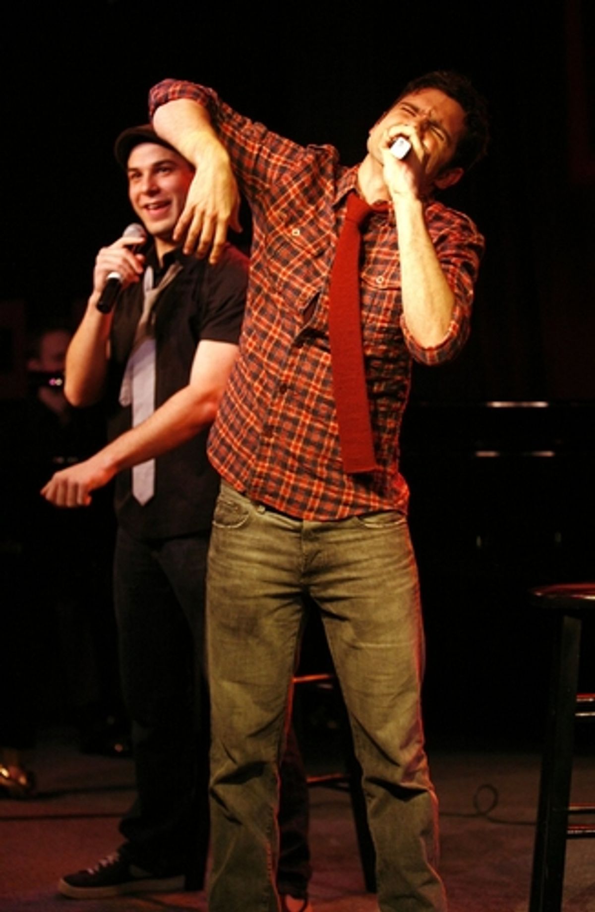 Skylar Astin and Robb Sapp at 