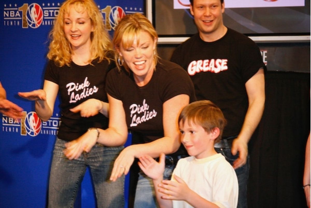 Robyn Hurder and an audience member at 