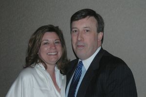 Cindy Gallo and John J. Ioris (Board of Trustees) Photo