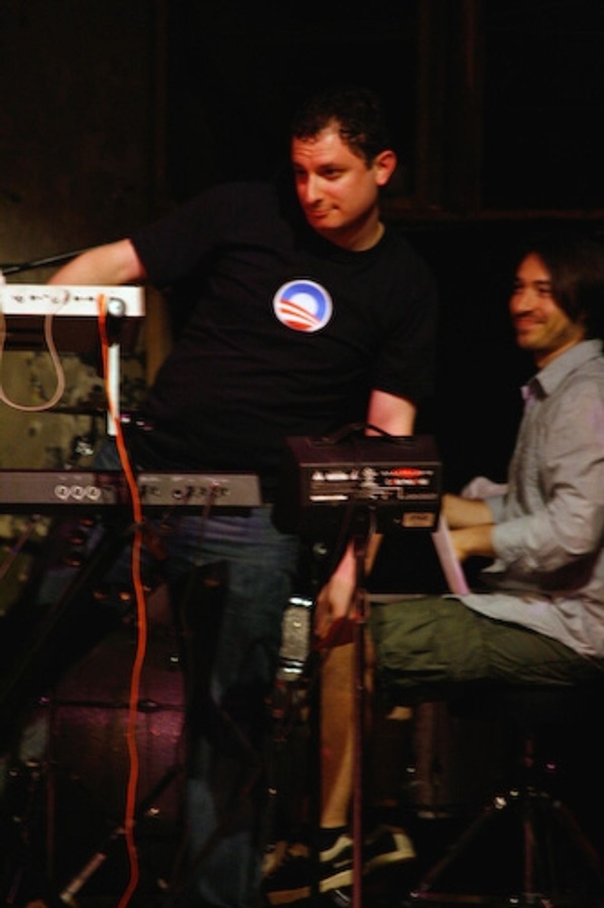 Music Director Dan Lipton and Damien Bassman at 