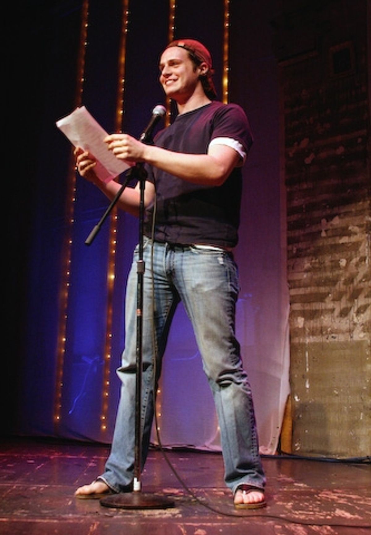 Jonathan Groff (Spring Awakening) sings 'Totally F*cked' with audience-contributed lyrics at 'Don't Quit Your Night Job' Welcomes White