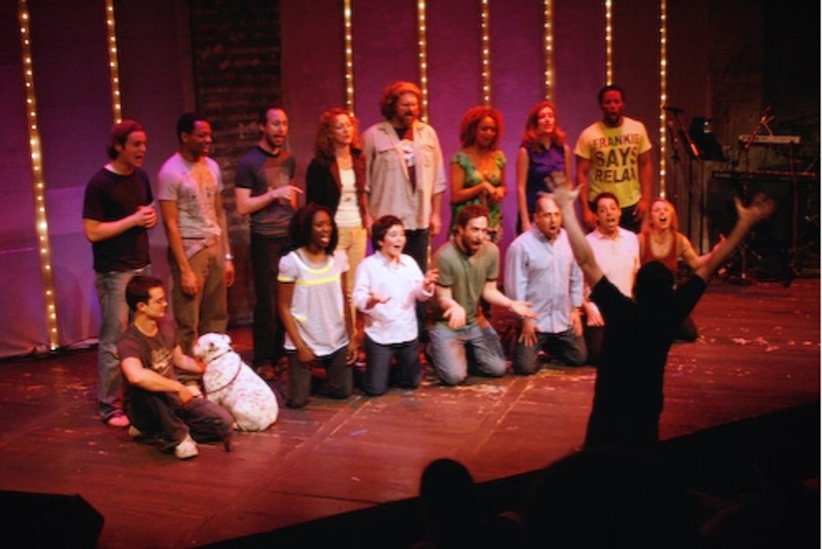 Dan Lipton conducts the Celebrity Symphony at 'Don't Quit Your Night Job' Welcomes White