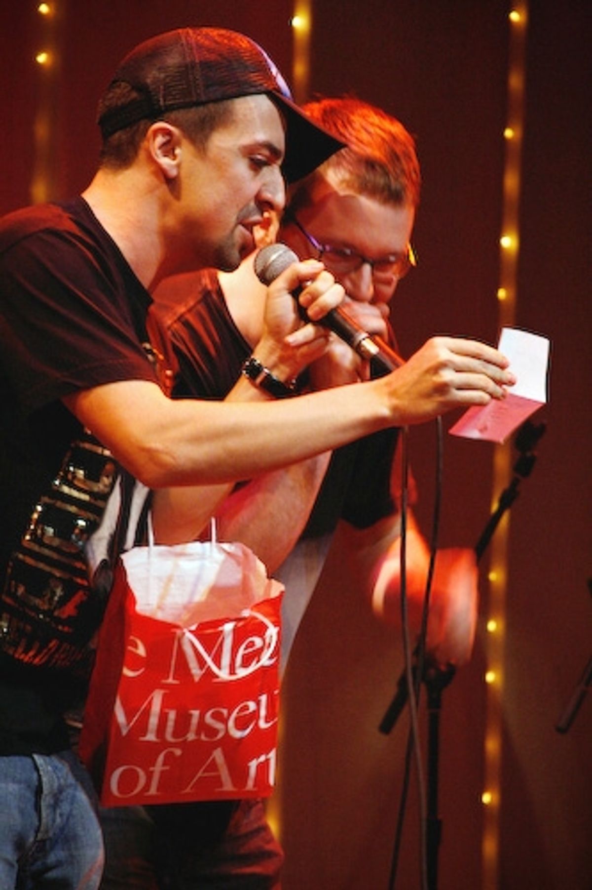 Lin-Manuel Miranda and Shockwave at 