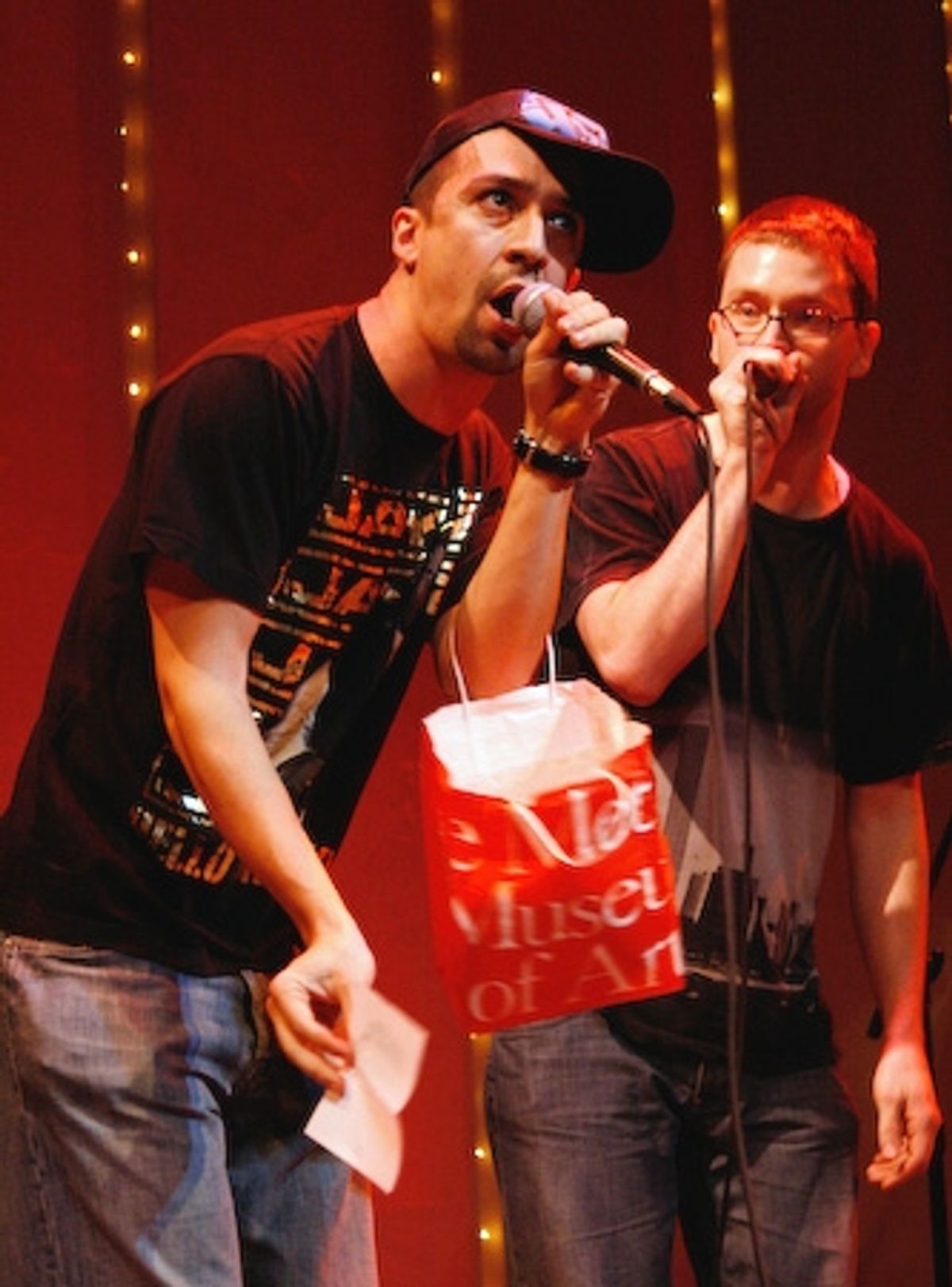 Lin-Manuel Miranda and Shockwave at 
