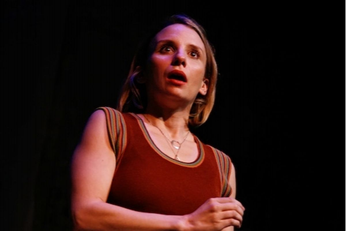 Sarah Saltzberg, by looking through a magic spy-glass, learns that she is the next Dali Llama at 'Don't Quit Your Night Job' Welcomes White