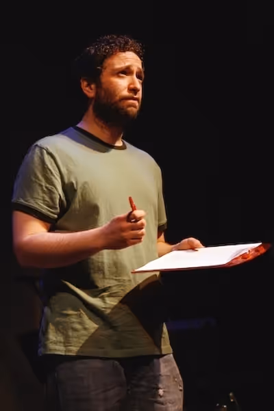 David Rossmer collects words for Musical Madlibs Photo