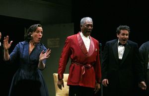 Peter Gallagher, Frances McDormand, Morgan Freeman, and Remy Auberjonois Photo