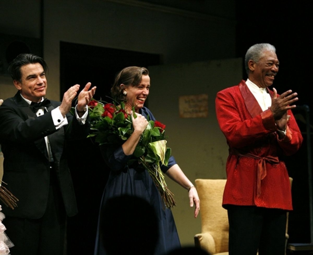 Peter Gallagher, Frances McDormand, and Morgan Freeman at 
