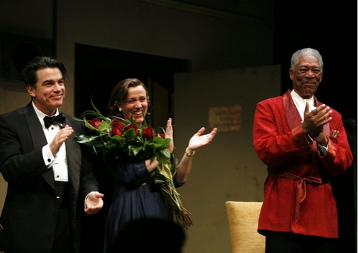 Peter Gallagher, Frances McDormand, and Morgan Freeman at 