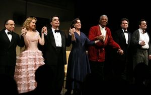 Chip Zien, Anna Camp, Peter Gallagher, Frances McDormand, and Morgan Freeman Photo