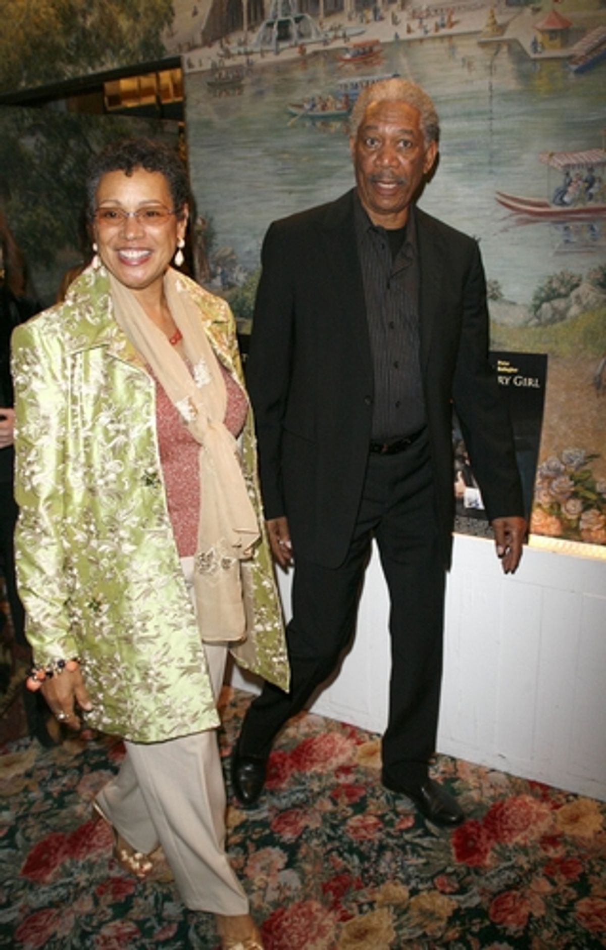 Morgan Freeman and wife at 