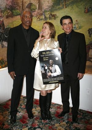 Morgan Freeman, Francis McDormand, and Peter Gallagher Photo