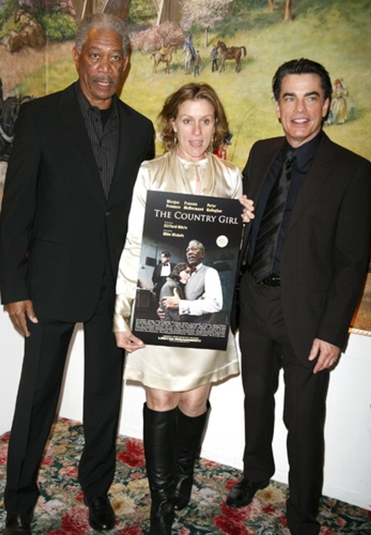 Morgan Freeman, Francis McDormand, and Peter Gallagher at 