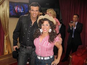 Marissa Jaret Winokur and Tony Dovolani:
"The crazy group number... I was shocked no one got hurt!" @ BroadwayWorld Marissa Jaret Winokur and Tony Dovolani:
"The crazy group number... I was shocked no Photo