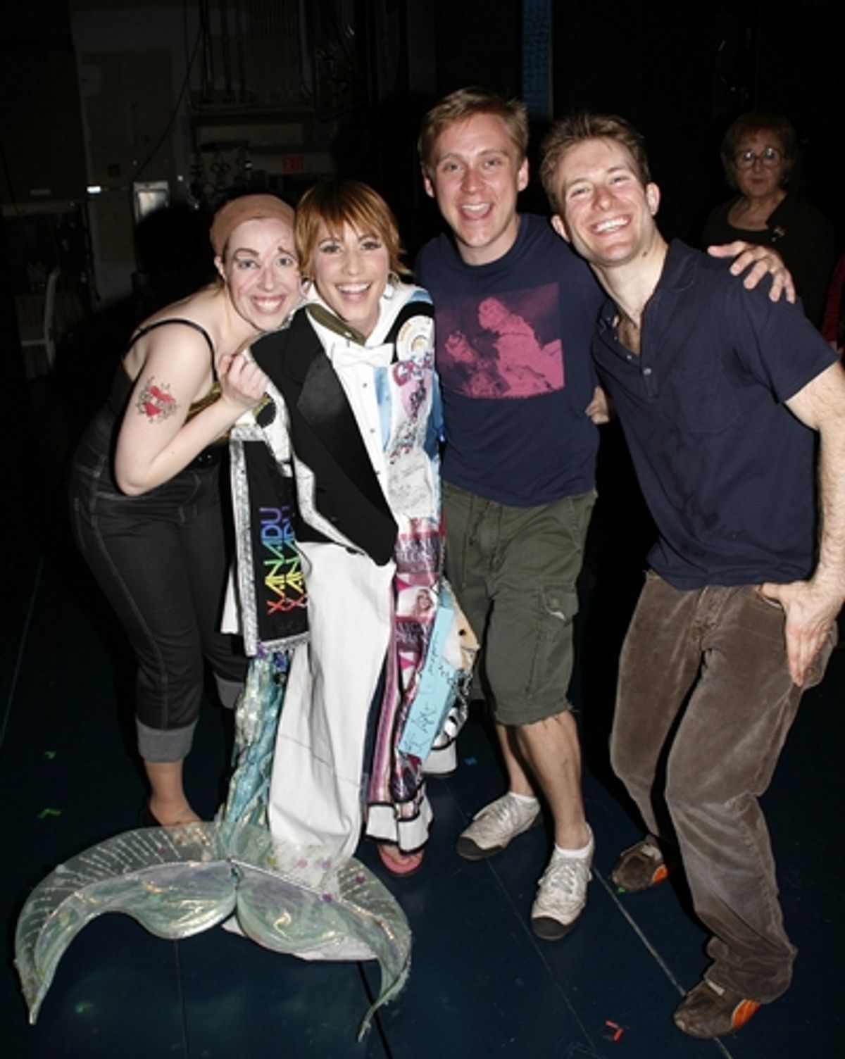 Lisa Gajda with Tory Ross, Michael Buchanan, and Colin Cunliffe at 