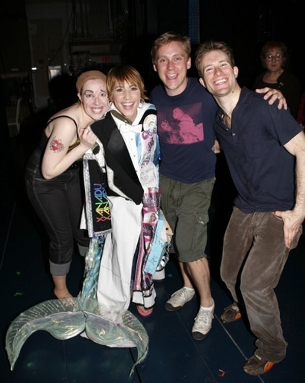 Lisa Gajda with Tory Ross, Michael Buchanan, and Colin Cunliffe Photo