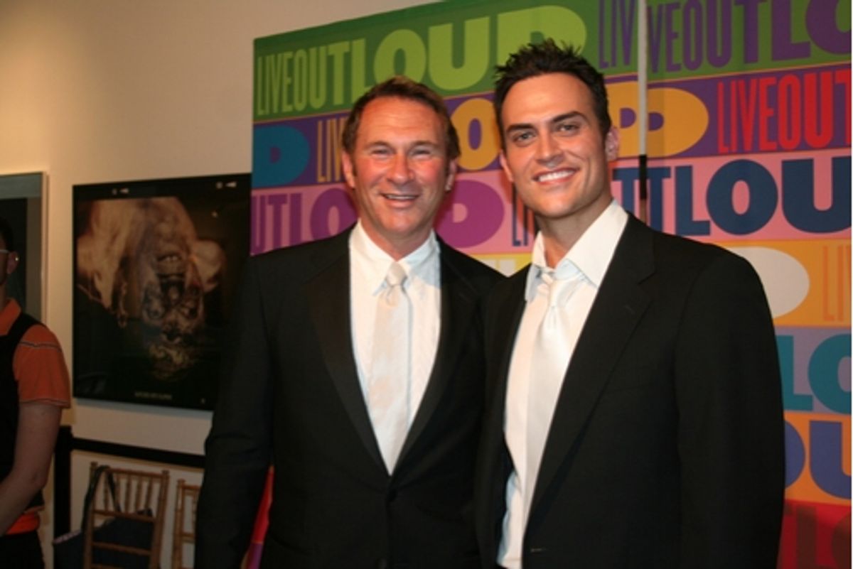 Hal Rubenstein and Cheyenne Jackson at 