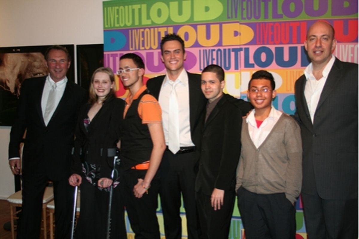 Hal Rubenstein, Tiffany Studer, Raymond Martinez, Cheyenne Jackson, Luis Garay, Nelson Rodriguz and Leo Preziosi Jr. at 