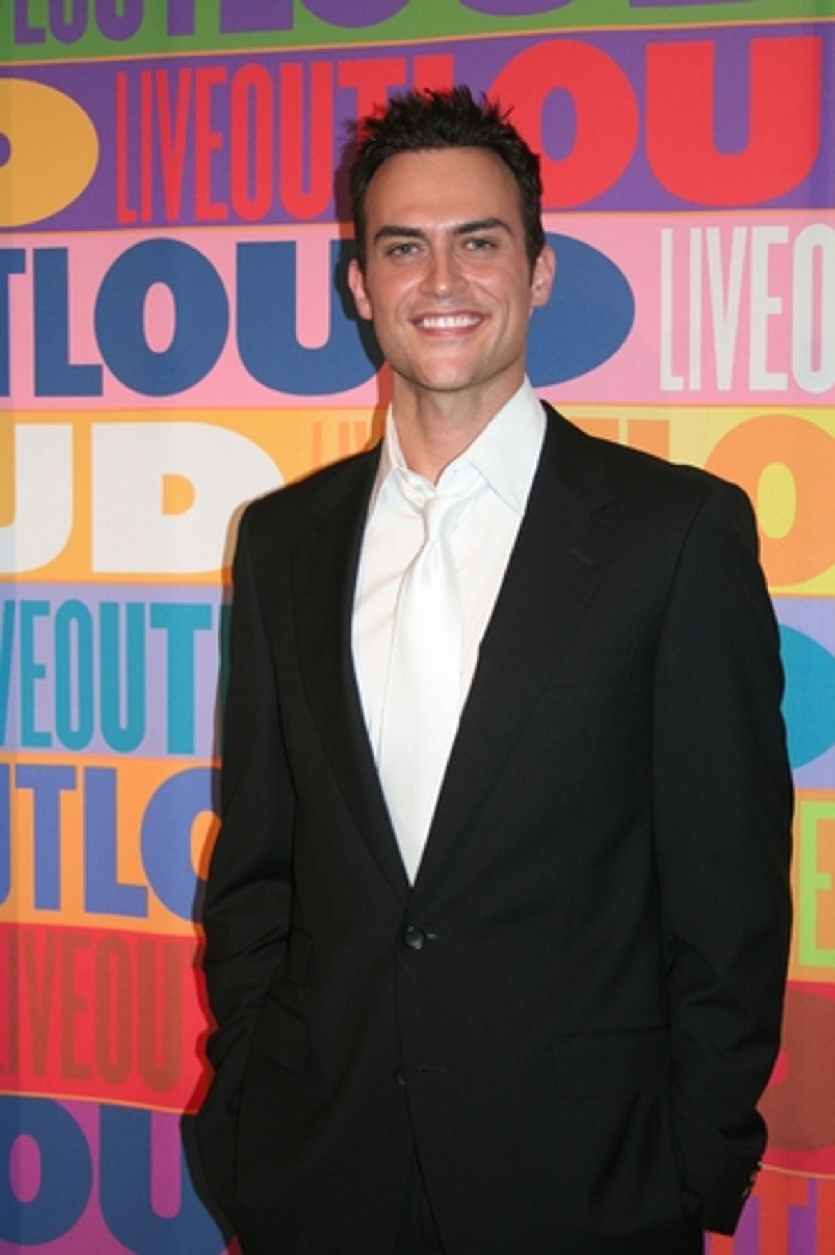 Host Cheyenne Jackson at Cheyenne Jackson Hosts Live Out Loud Gala