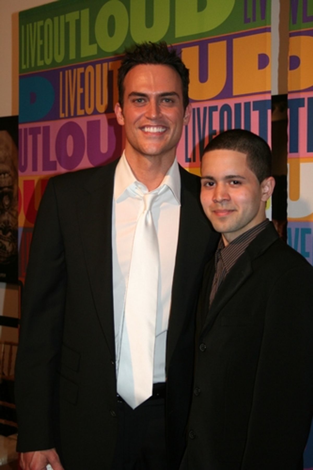 Cheyenne Jackson and Luis Garay at 