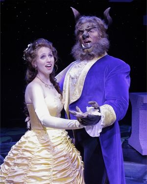Rena Strober (Belle) and Joseph Mahowald (Beast) Photo