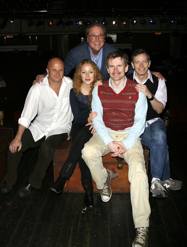 Cliff Saunders, Jennifer Ferrin, Charles Edwards, Arnie Burton with producer Bob Boye Photo