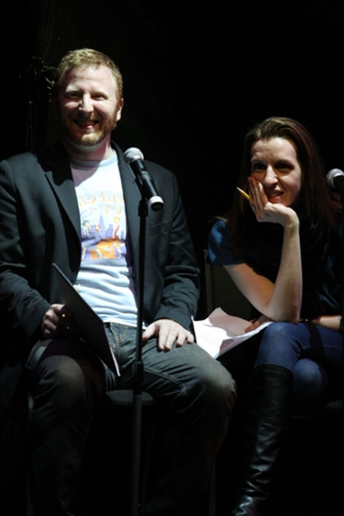 Hunter Bell and Susan Blackwell at Broadway Beauty Pageant